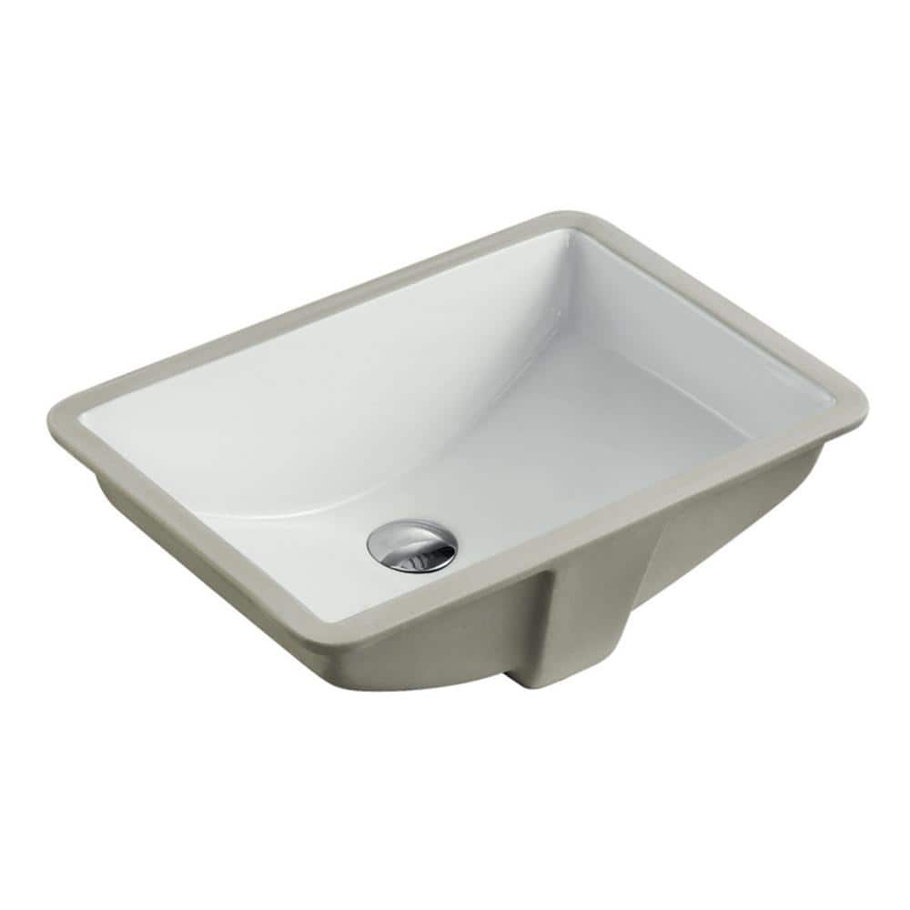 20-7/8 in. x 14-3/4 in. Rectangle Vitreous Glazed Ceramic Lavatory Vanity Sink - $4=35